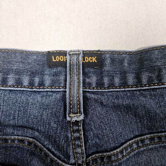 Ariat Jeans 34x32 Blue Denim Boot Cut Relaxed Fit M4 Rebar Loop Lock Work Wear - Picture 8 of 13